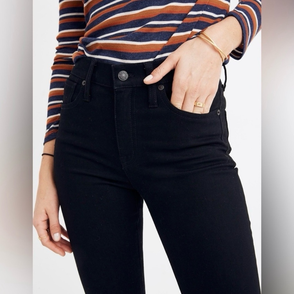 Madewell 9” High-Rise Skinny Jeans | Black Frost | Size 30